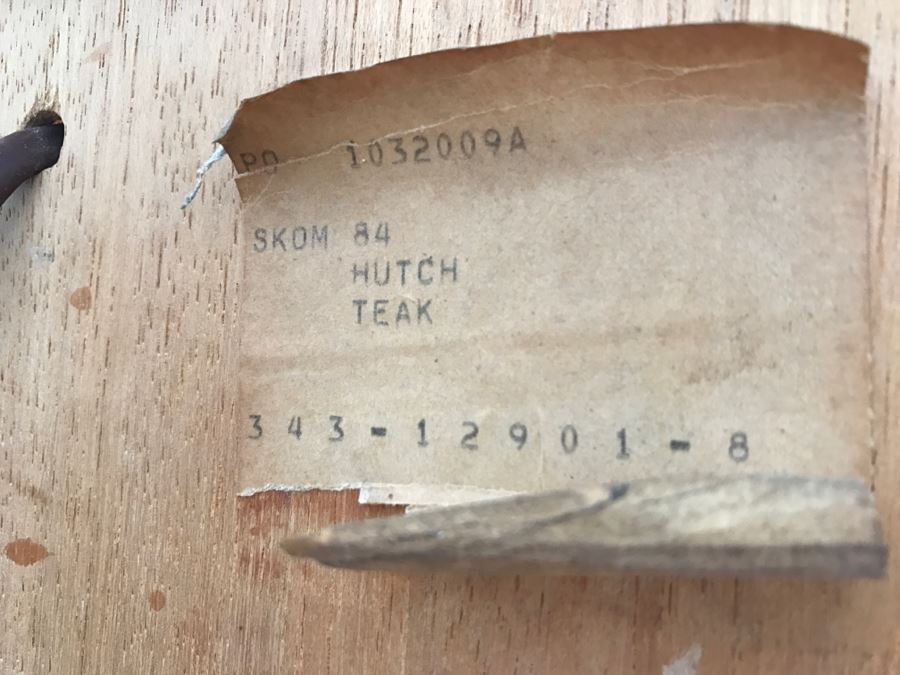 Danish Mid-Century Modern Teak China Cabinet Credenza Hutch Possibly Rasmus [Photo 13]