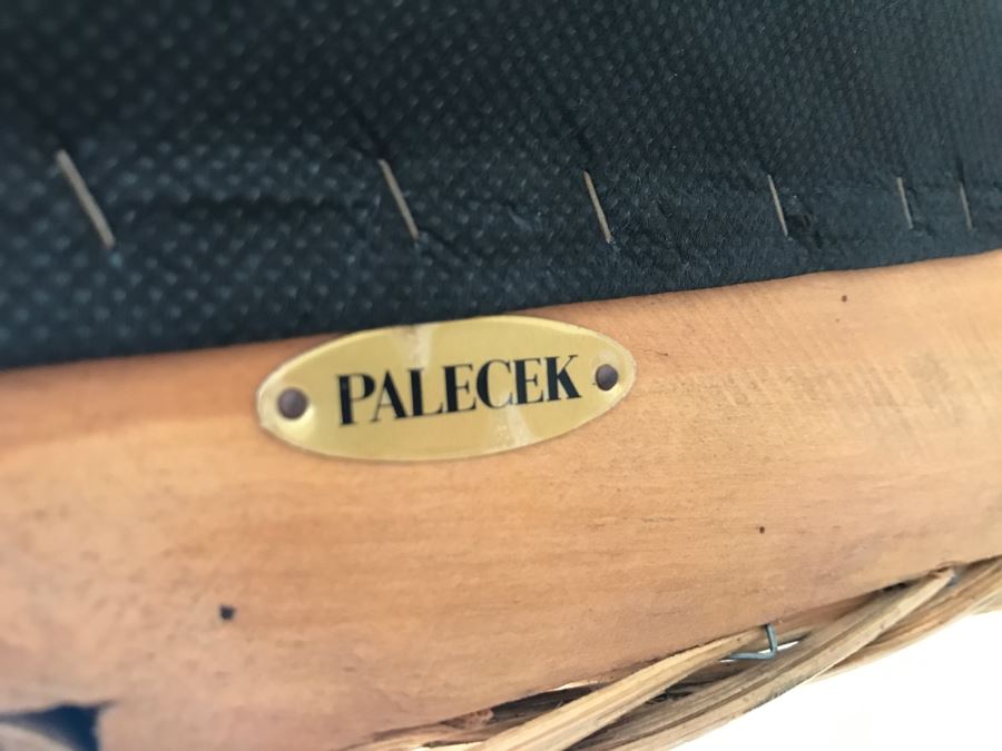 PALECEK Wicker Armchair With Ottoman Retails For Over $2,000 [Photo 4]