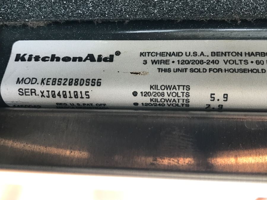 KitchenAid Stainless Steel Double Wall Oven Model KEBS208DSS6 [Photo 9]