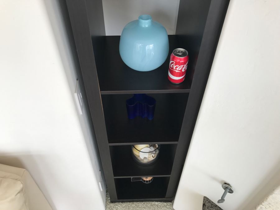 Black Tall Bookcase (Sold Without Items On Bookcase) [Photo 3]