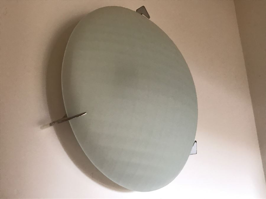 Contemporary Glass And Metal Round Light Fixture [Photo 5]