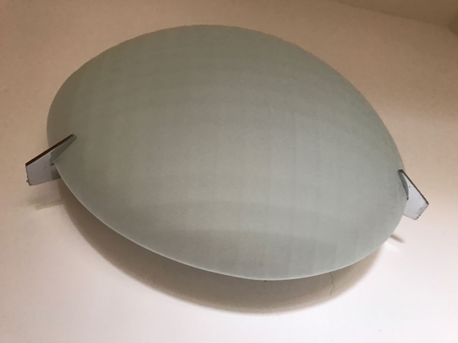 Contemporary Glass And Metal Round Light Fixture [Photo 7]