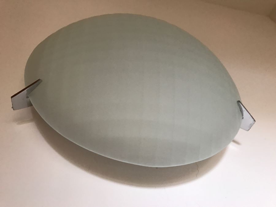 Contemporary Glass And Metal Round Light Fixture [Photo 2]