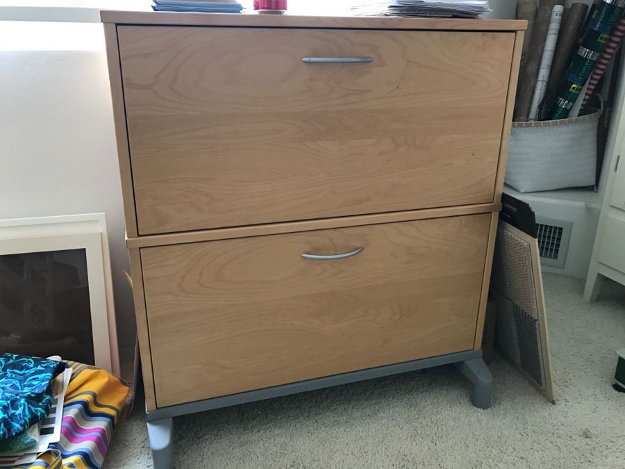 Filing Cabinet With Metal Base Legs