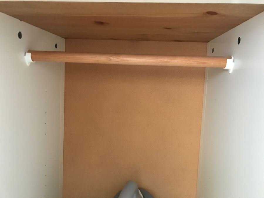 White Vertical Cabinet With Bottom Drawer And Shelving [Photo 5]