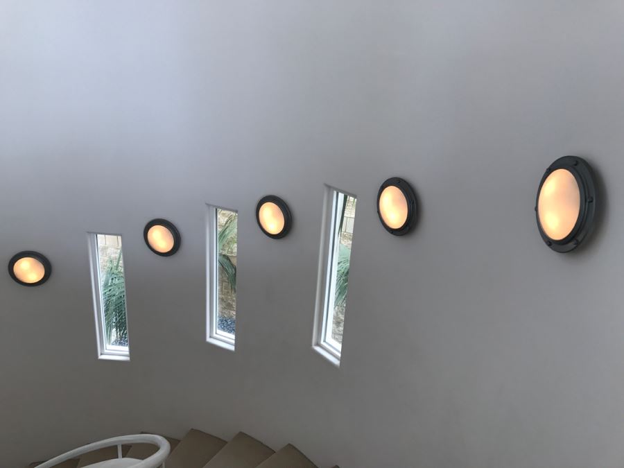 Set Of 5 Ship Porthole Light Fixtures [Photo 7]
