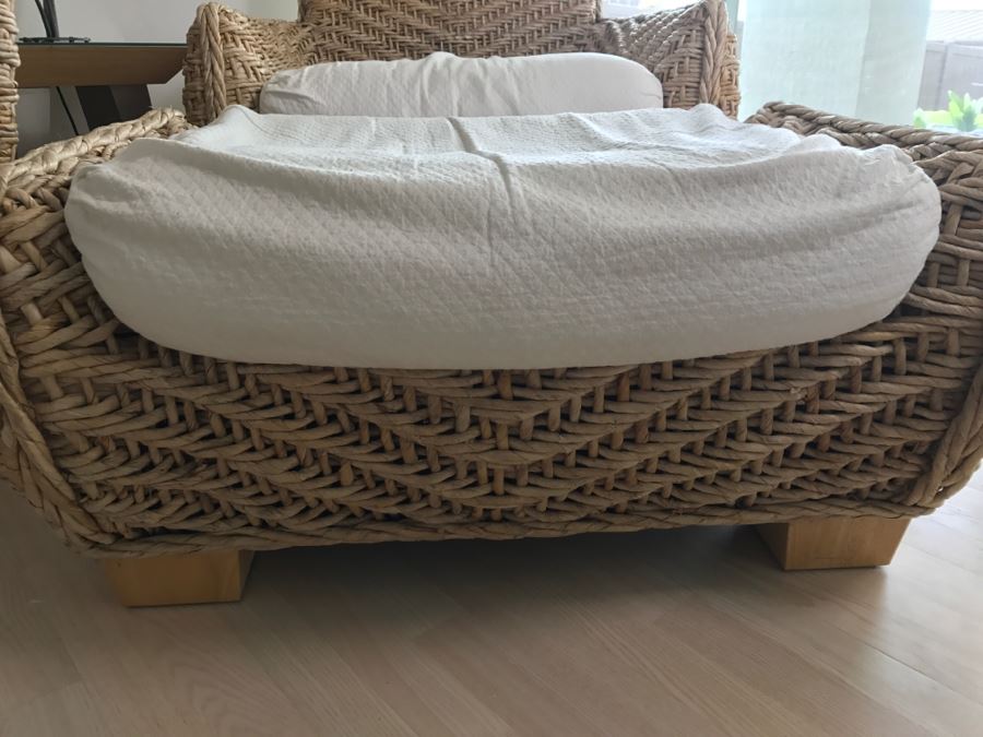 Benchcraft Woven Rope Armchair With Matching Ottoman [Photo 8]
