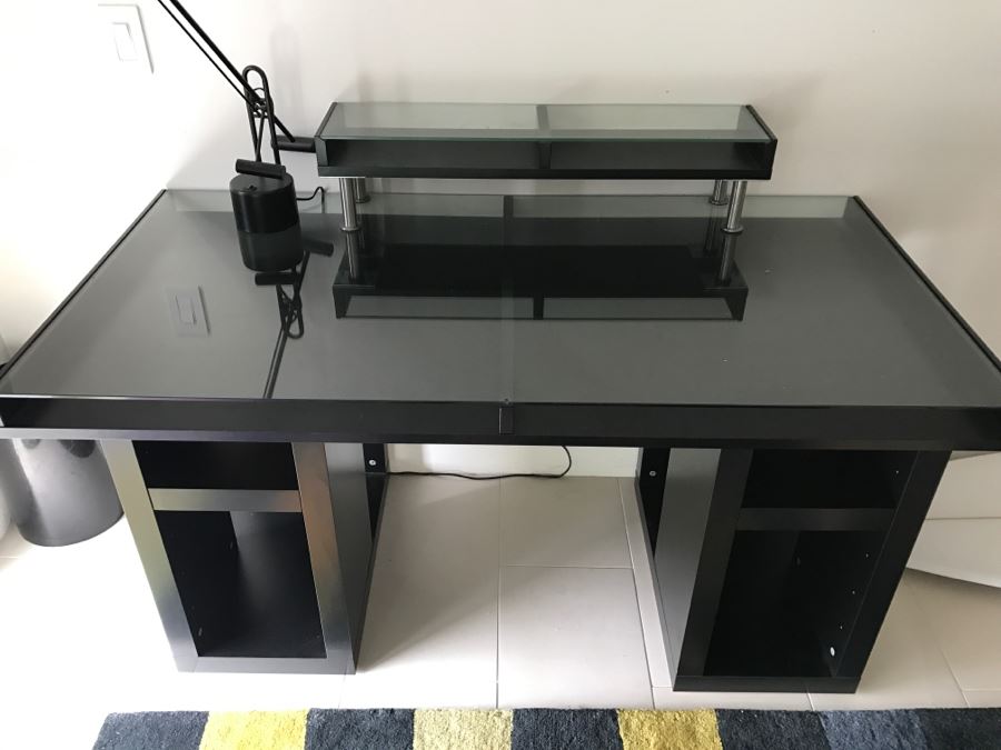 Black Desk - Does Not Include Lamp Shown In Photo [Photo 2]