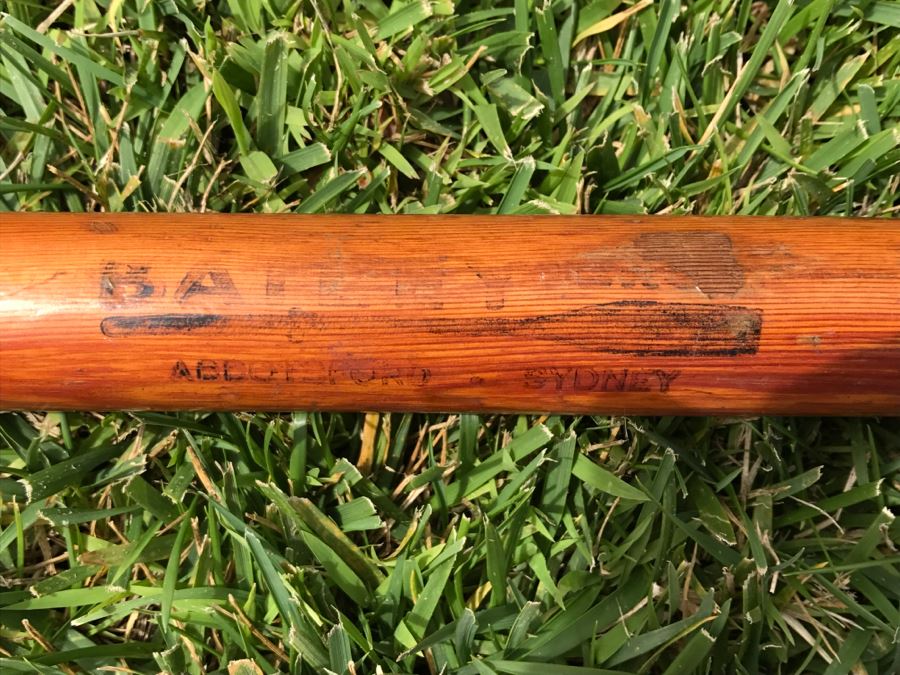 Vintage 1967 Australian Wooden Surf Ski With Paddle Bailey Boat Builders Sydney Apx 14' Long [Photo 18]