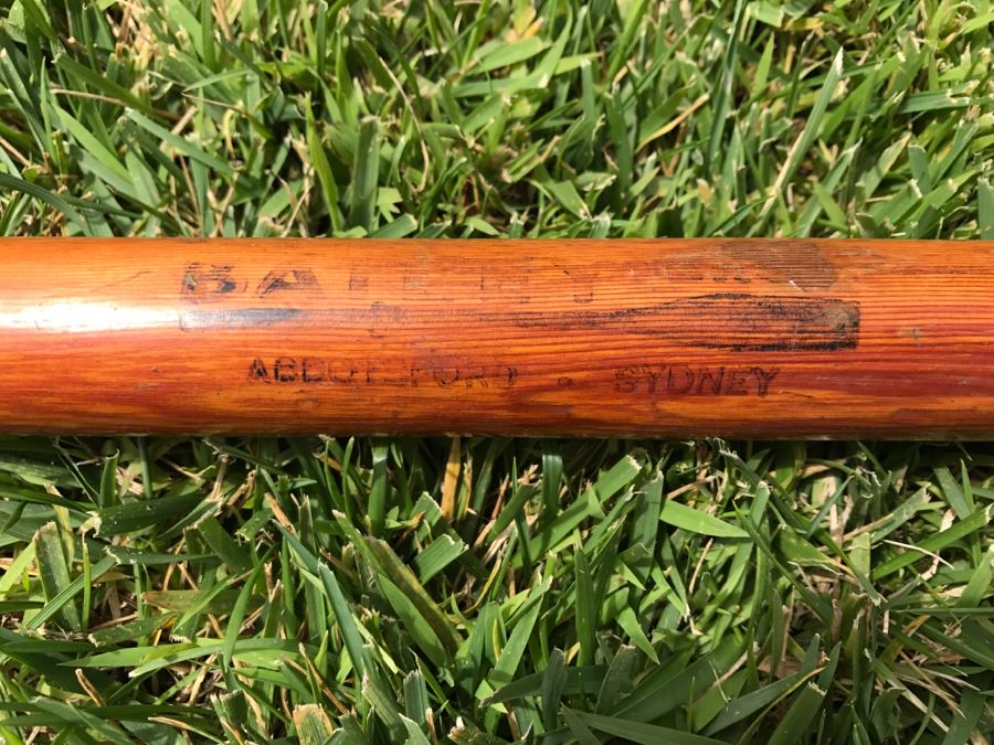 Vintage 1967 Australian Wooden Surf Ski With Paddle Bailey Boat Builders Sydney Apx 14' Long [Photo 17]