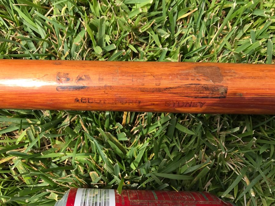 Vintage 1967 Australian Wooden Surf Ski With Paddle Bailey Boat Builders Sydney Apx 14' Long [Photo 16]