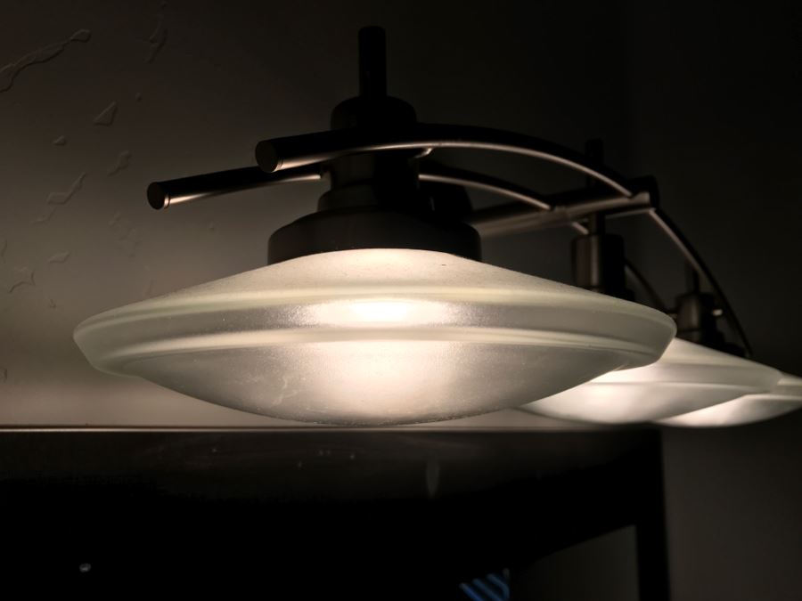 3-Light Metal Contemporary Light Fixture With Glass Shades [Photo 5]