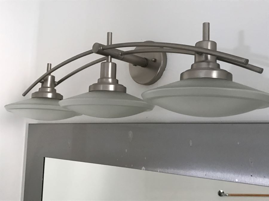 3-Light Metal Contemporary Light Fixture With Glass Shades [Photo 7]