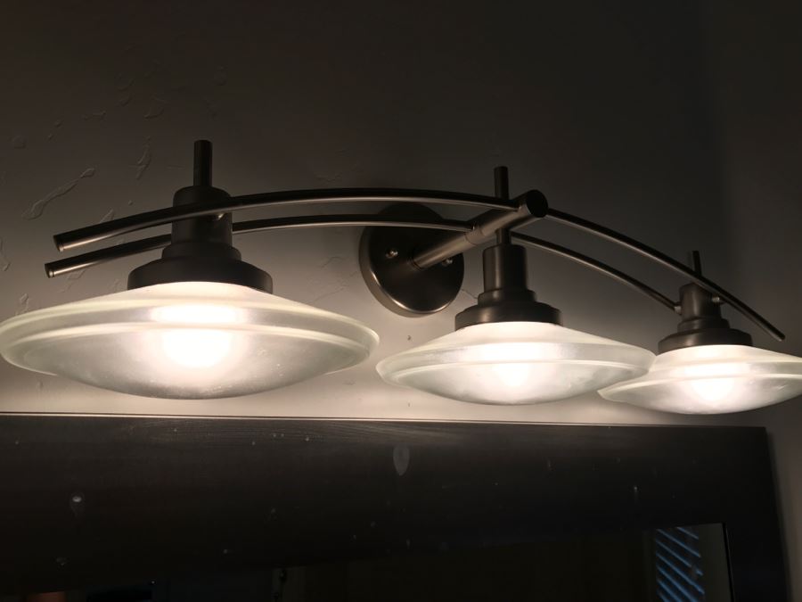 3-Light Metal Contemporary Light Fixture With Glass Shades [Photo 6]