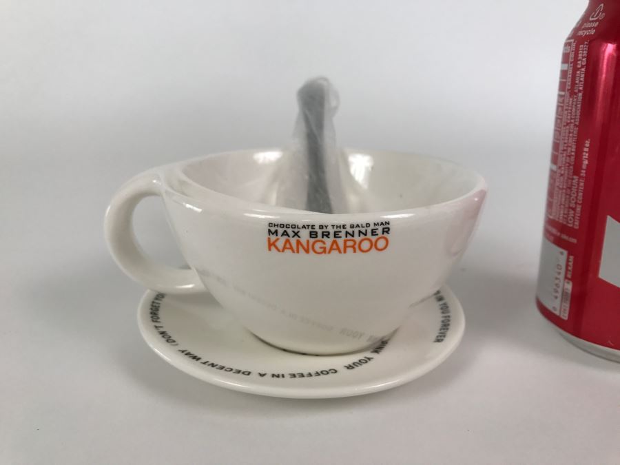 Max Brenner Kangaroo Chocolate Coffee Cup Chocolate By The Bald Man With Spoon [Photo 1]