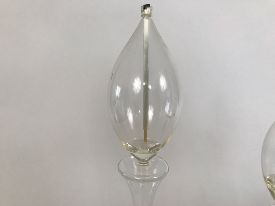 Set Of 4 Giraffe Motif Glasses With Set Of 3 Plastic Candle Lamps [Photo 5]