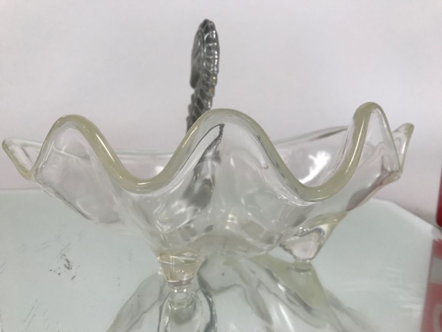 2 Mirrored Trays, Shell Box, Seahorse Clam Shell Bowl And Worry Box [Photo 12]