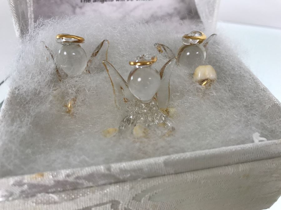 2 Mirrored Trays, Shell Box, Seahorse Clam Shell Bowl And Worry Box [Photo 5]