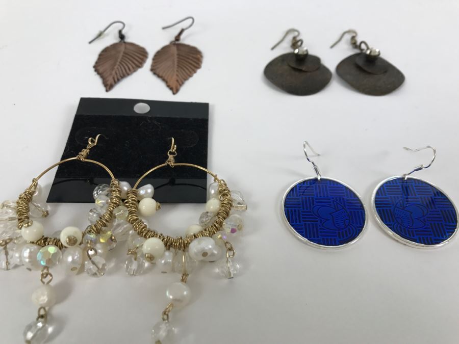 (4) Jewelry Pierced Earring Lot