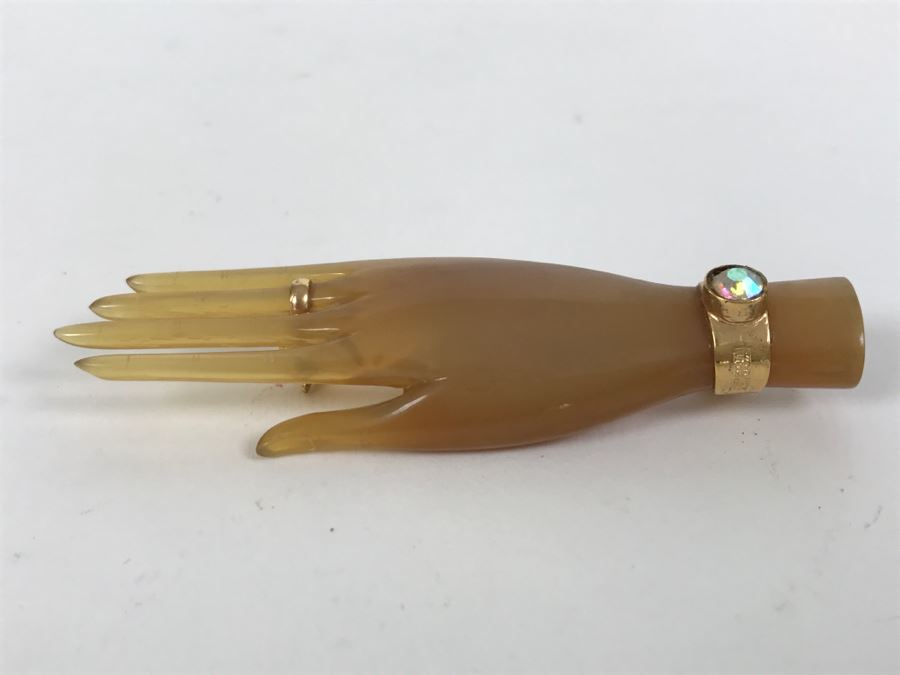 Vintage Reissa Hand Motif Brooch [Photo 2]