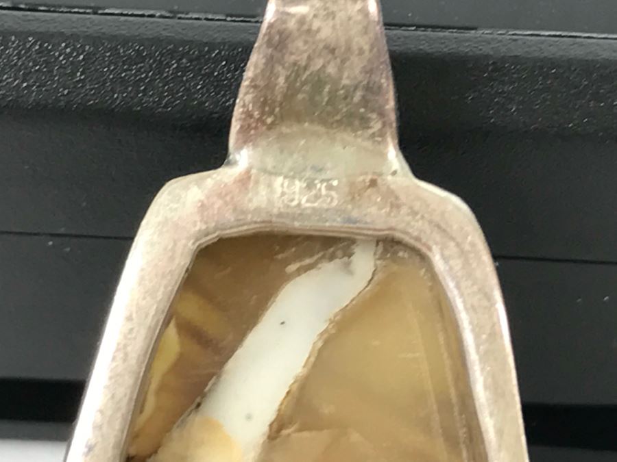 Sterling Silver Mother Of Pearl Pendant 9.7g [Photo 5]