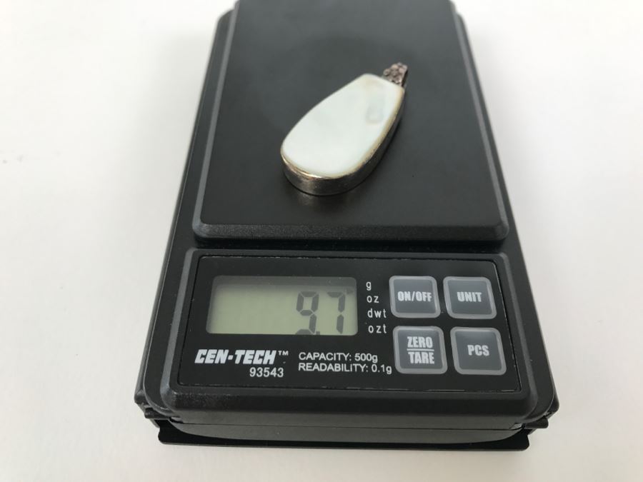 Sterling Silver Mother Of Pearl Pendant 9.7g [Photo 6]
