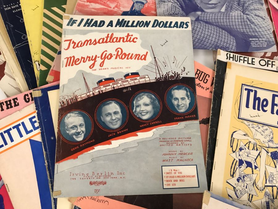 Large Collection Of Vintage Sheet Music - The Wizard Of Oz, Shirley Temple, Frank Sinatra [Photo 12]