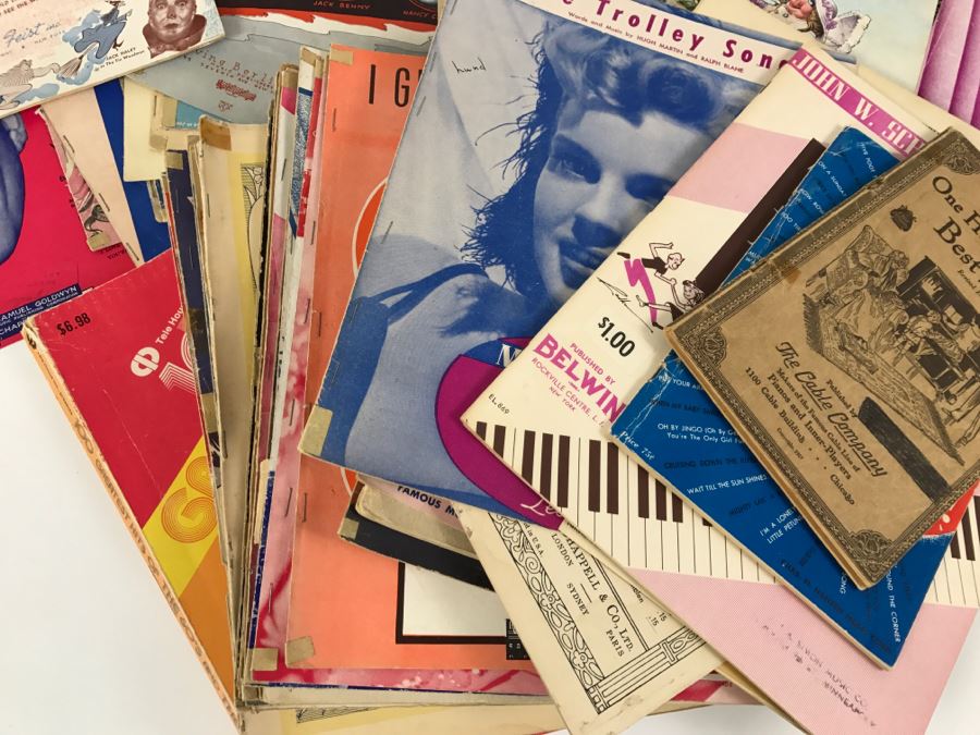 Large Collection Of Vintage Sheet Music - The Wizard Of Oz, Shirley Temple, Frank Sinatra [Photo 6]