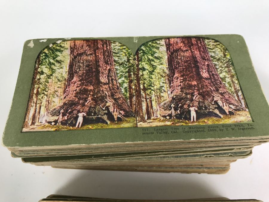 Vintage Holmes Stereoscope With Large Collection Of Stereo Cards - Click To See Details [Photo 7]