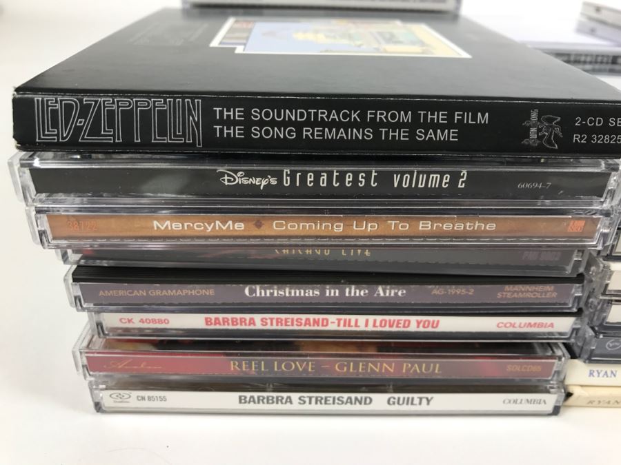 Music CD Collection: Led Zeppelin, Rolling Stones, Elvis, Disney, Walking On Water - See All Photos [Photo 4]