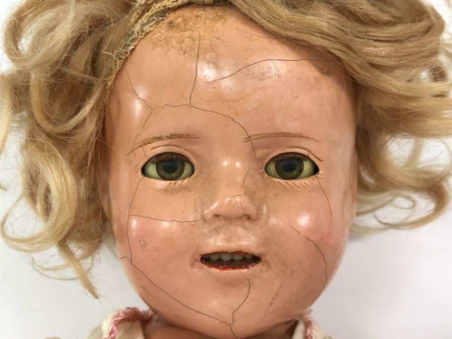 Vintage 1930's Shirley Temple Composition Doll - Leg Needs To Be Reattached [Photo 3]