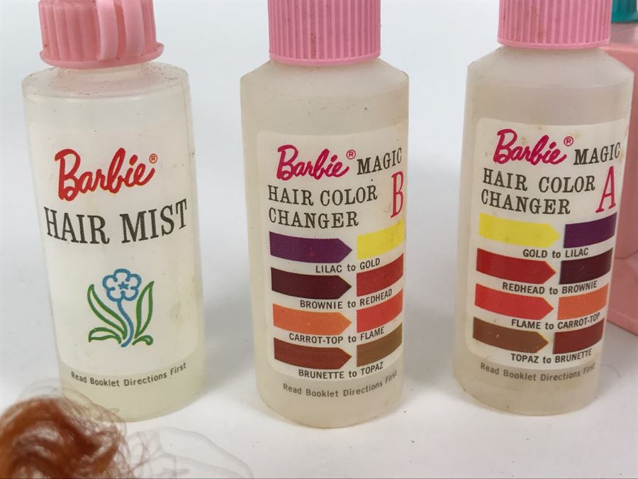 Vintage Mattel Barbie's Color 'N Curl Playset With Original Instuction Book [Photo 14]