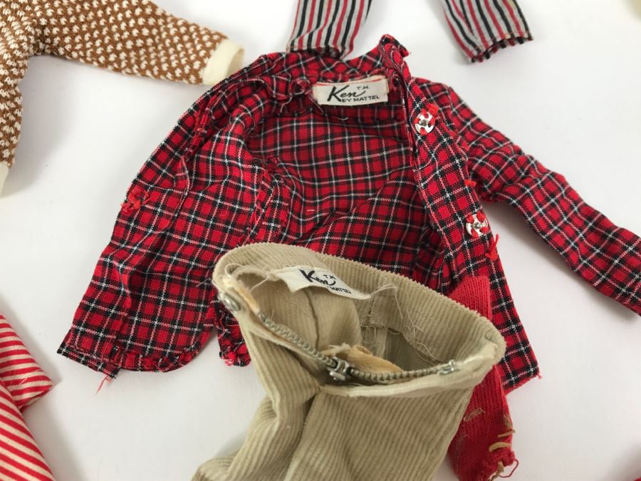 Collection Of Original Barbie, Ken, Midge Mattel Doll Clothes With Mattel Pamphlet [Photo 10]