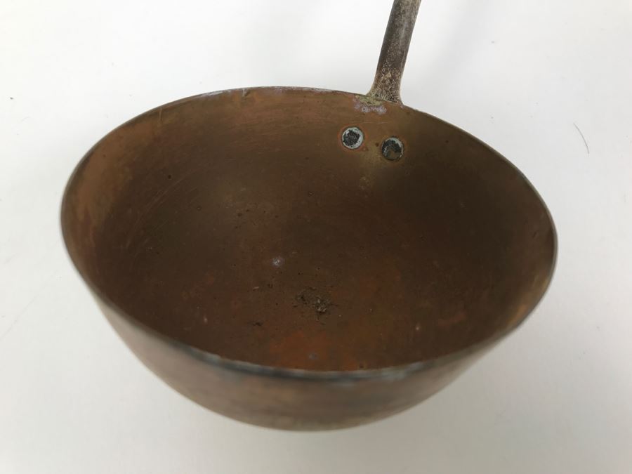 Pair Of Vintage Ladles: One Copper And One Ceramic [Photo 7]