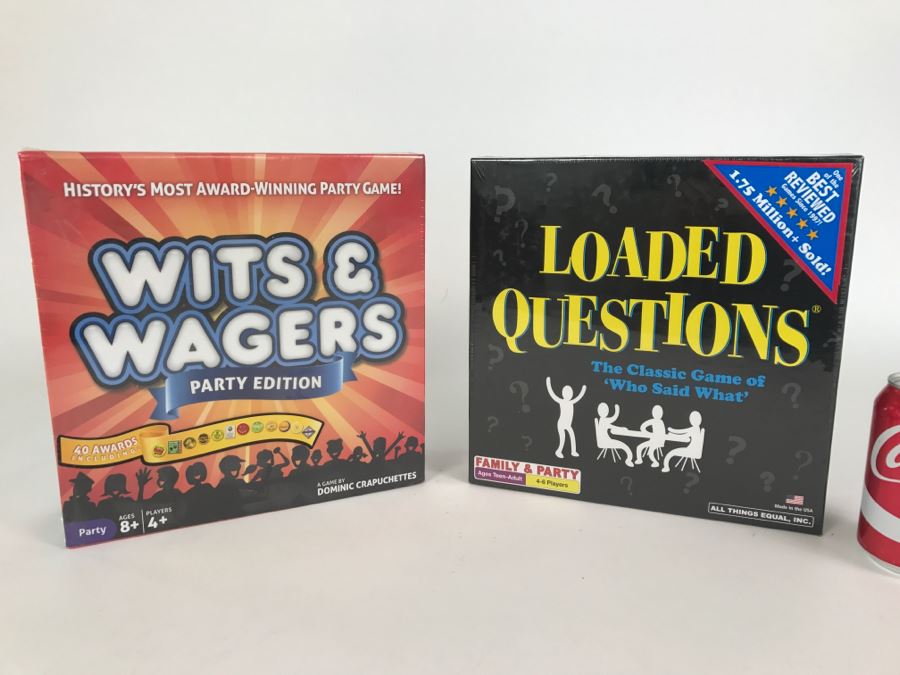 Pair Of Sealed Games: Wits & Wagers And Loaded Questions [Photo 1]