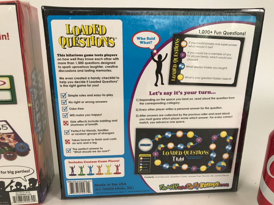 Pair Of Sealed Games: Wits & Wagers And Loaded Questions [Photo 5]