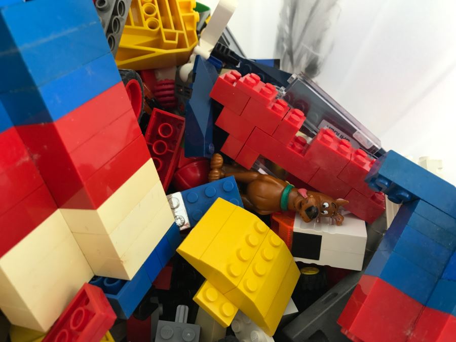 Plastic Bin Filled With Assorted LEGO Toys, Transformer And Other Toys [Photo 9]