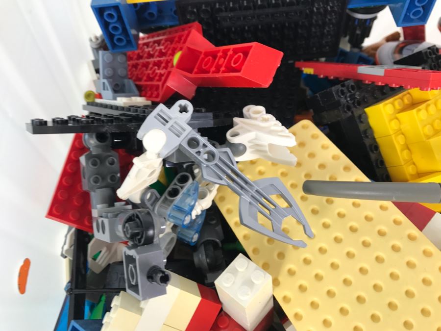 Plastic Bin Filled With Assorted LEGO Toys, Transformer And Other Toys [Photo 8]
