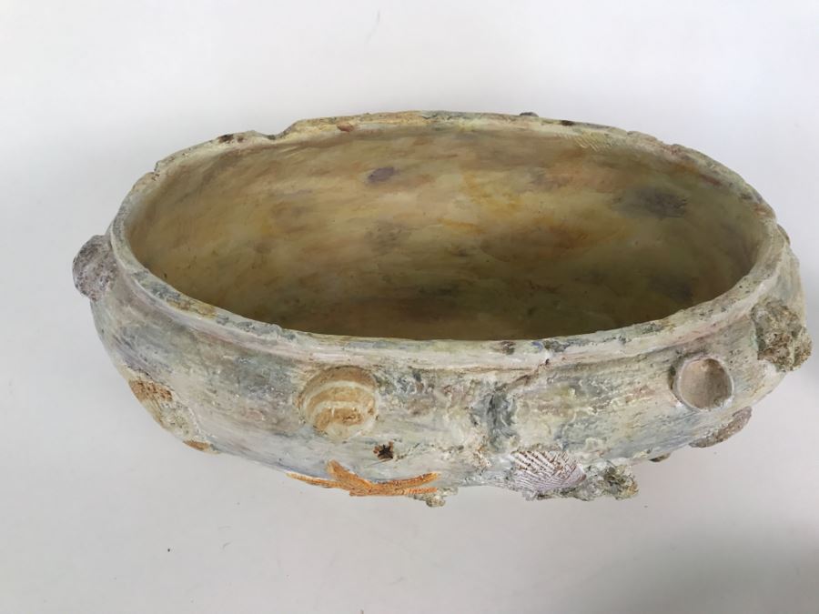 Seashell Motif Vase With 2 Large Bowls [Photo 6]