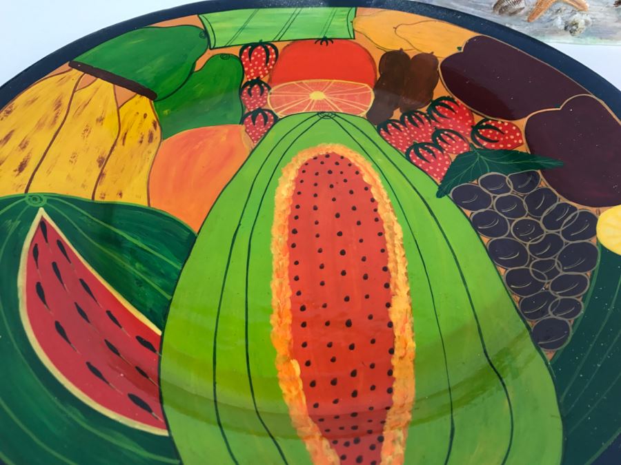 Seashell Motif Vase With 2 Large Bowls [Photo 3]