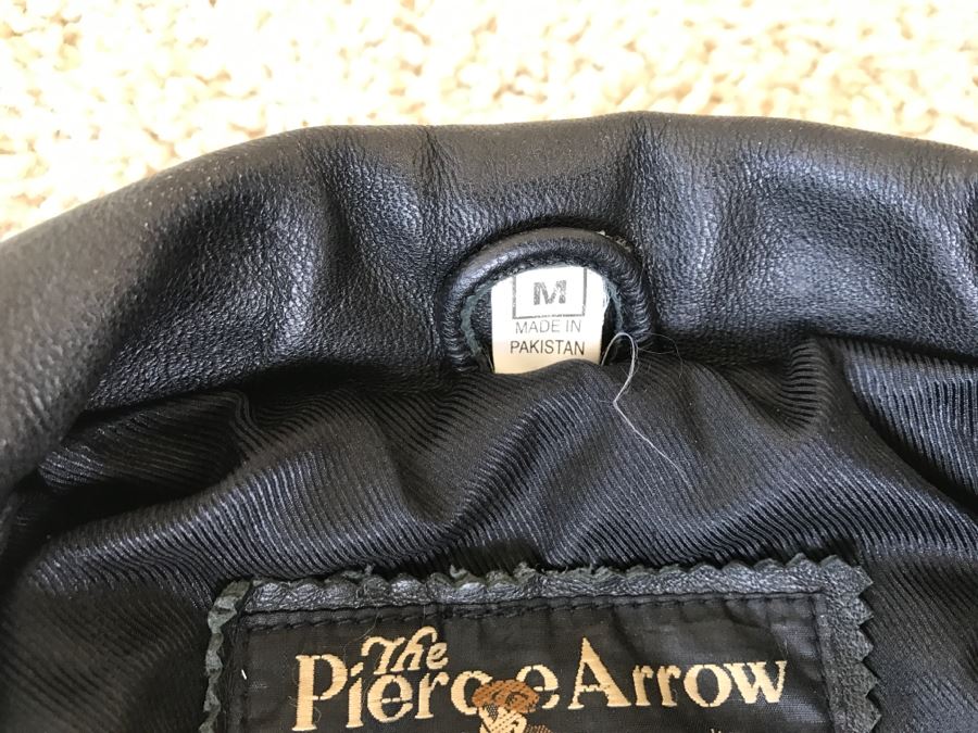 Men's Leather Jacket Size M The Pierce Arrow [Photo 4]