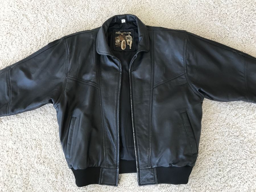 Men's Leather Jacket Size M The Pierce Arrow