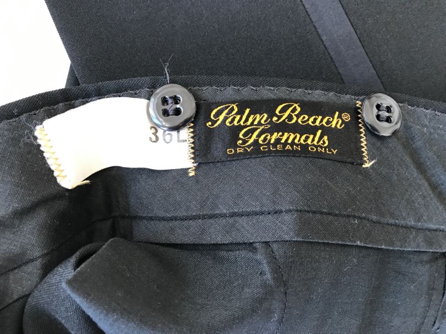 Men's Tuxedo White Jacket With Black Pants Size 36L [Photo 6]