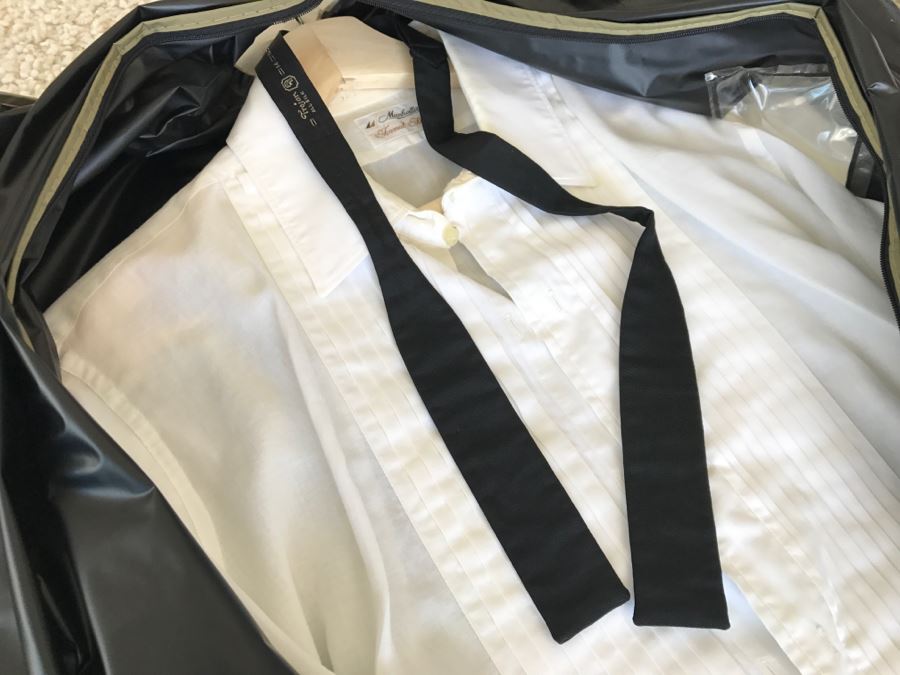 Men's Tuxedo White Jacket With Black Pants Size 36L [Photo 7]