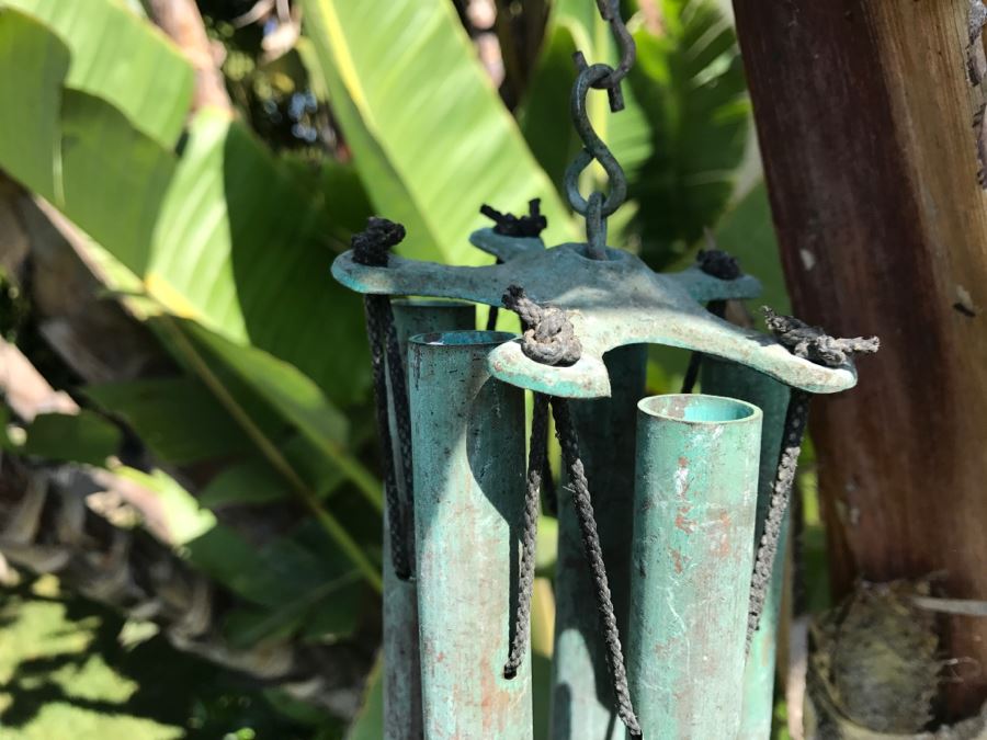 Whale Motif Copper Wind Chime [Photo 4]