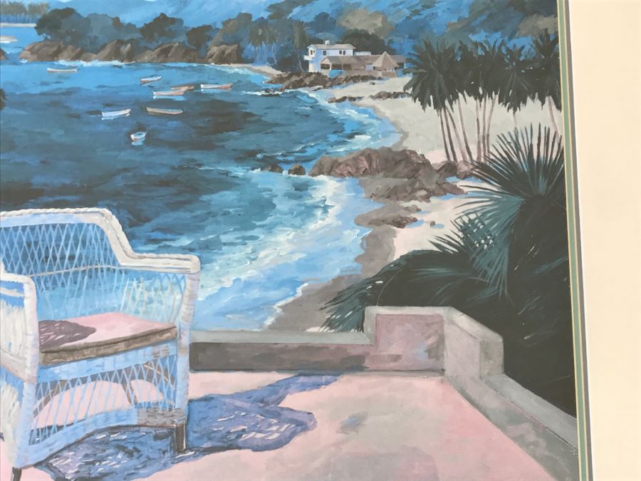 Framed Print Of Coastal Beach Scene [Photo 4]