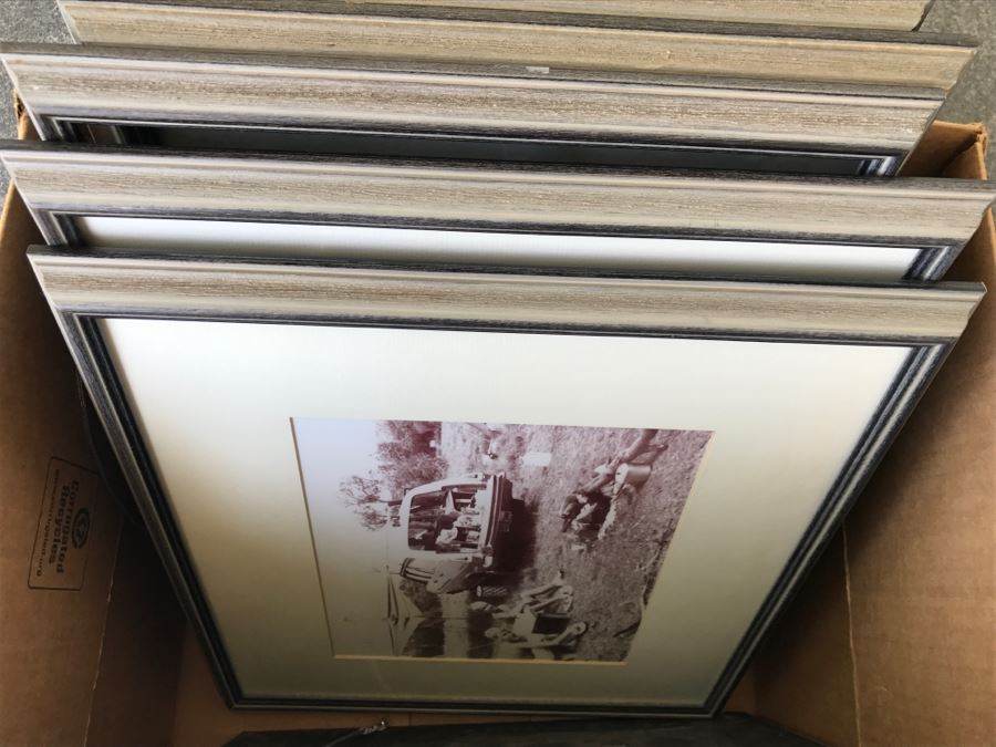 (7) Picture Frames (Photos Will Be Removed) And James Coleman Peaceful Rhythms Print [Photo 7]