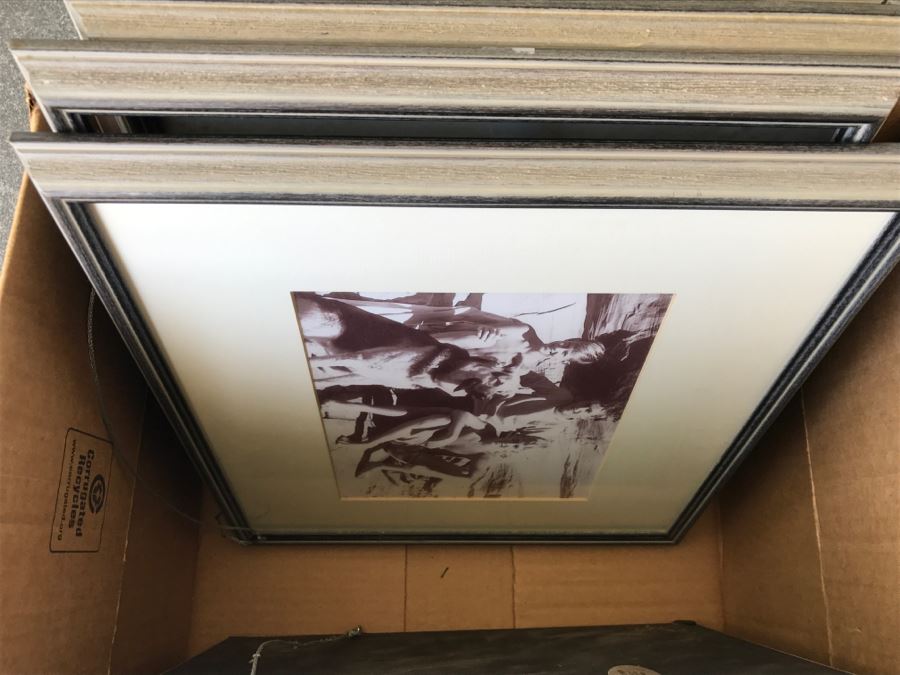 (7) Picture Frames (Photos Will Be Removed) And James Coleman Peaceful Rhythms Print [Photo 8]