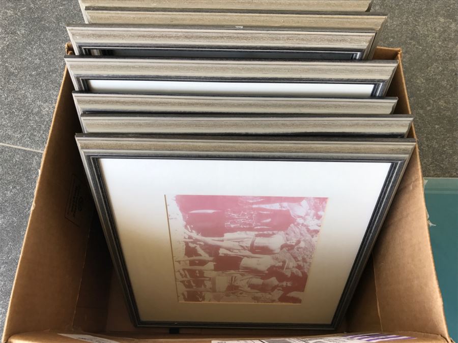 (7) Picture Frames (Photos Will Be Removed) And James Coleman Peaceful Rhythms Print [Photo 5]