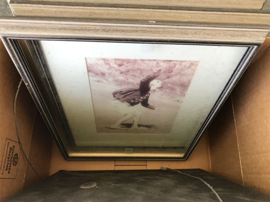 (7) Picture Frames (Photos Will Be Removed) And James Coleman Peaceful Rhythms Print [Photo 9]